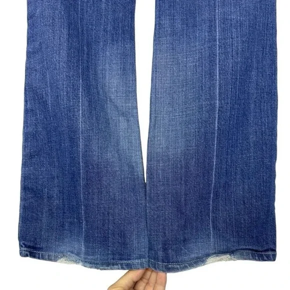 Y2K Citizens of Humanity Low Waist Bootcut Flared Jeans 28 Blue Margo085 Stretch - Picture 4 of 10